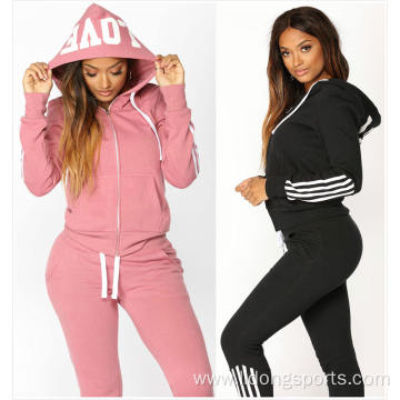 Casual Hoodie and Pant Set Women Sports Suits